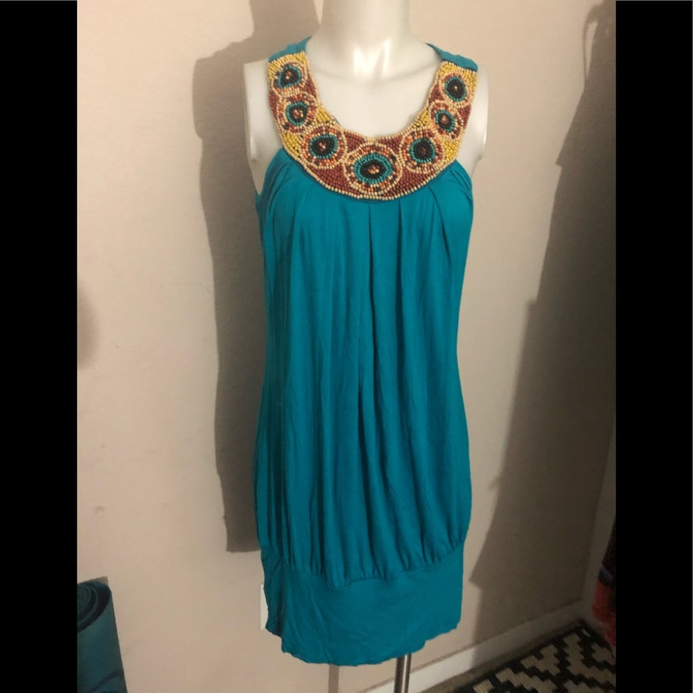 Dress -Hand Beaded Neckline by Kiwi❤️